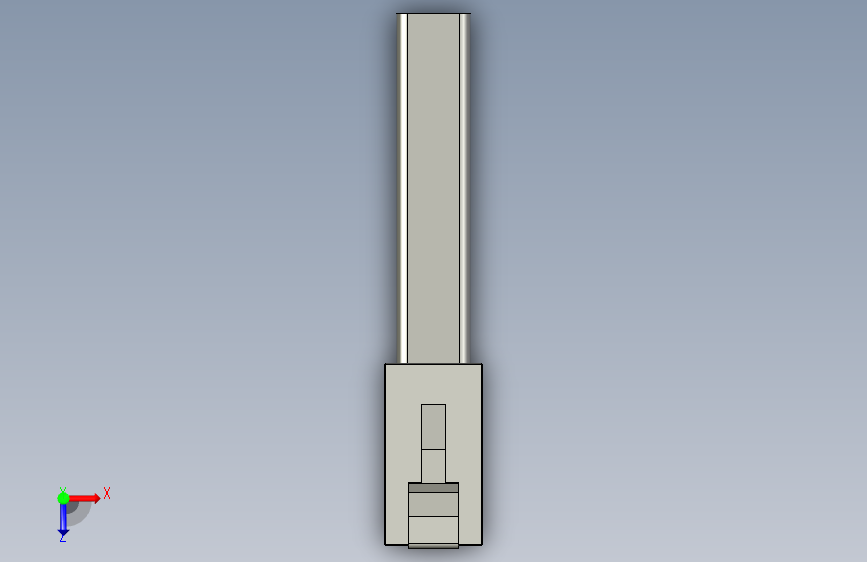 RJ45 插头 (1) 俯视图