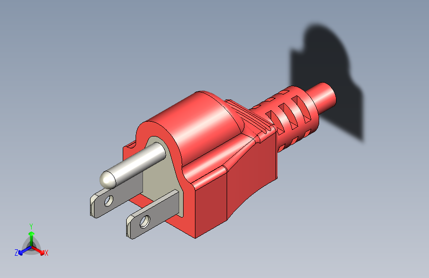 Studycadcam 3D CAD 练习 1064_三插头_Enchufe_ Clavija_Autodesk Inventor Pro