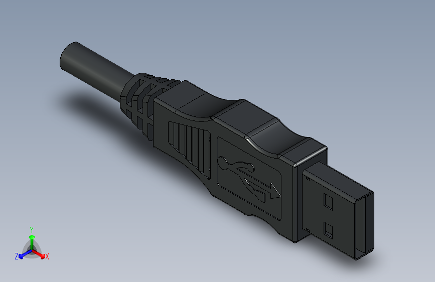 USB 插头 Sérgio CAD CAM
