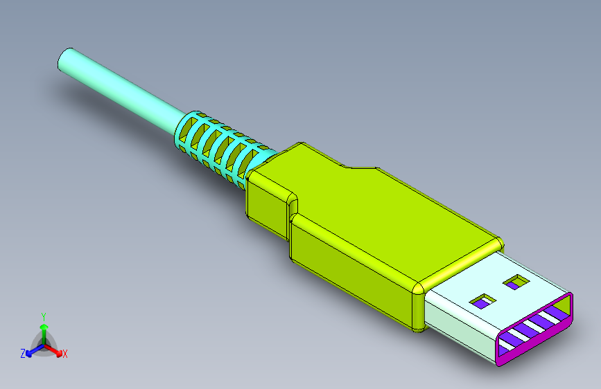 USB头 _Solidworks2016