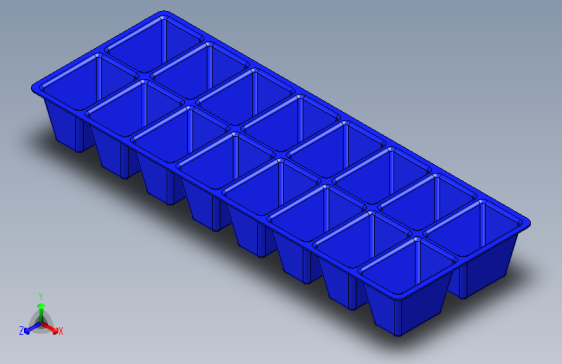 冰块托盘在Autodesk Inventor中 __ 初学者的Inventor教程 __ Inventor绘图 __ 3D Cad