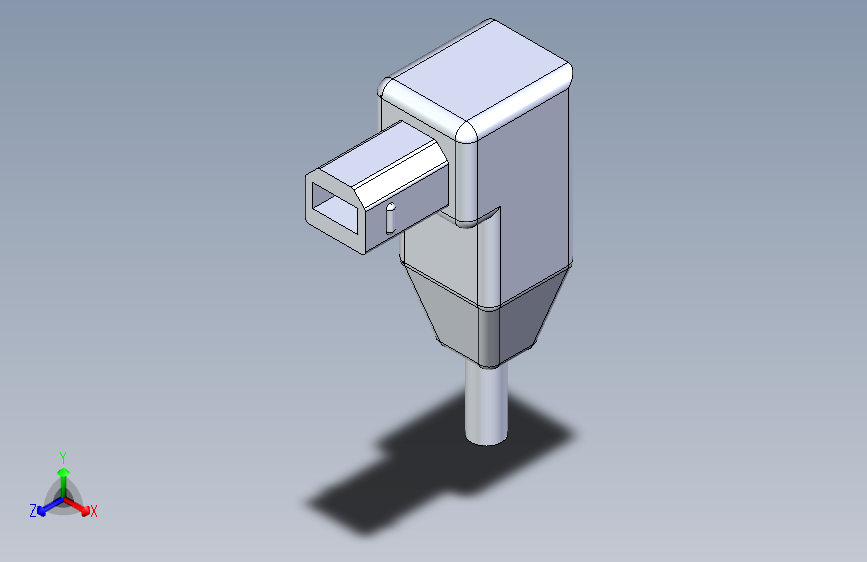 插头连接器 USB B 角度