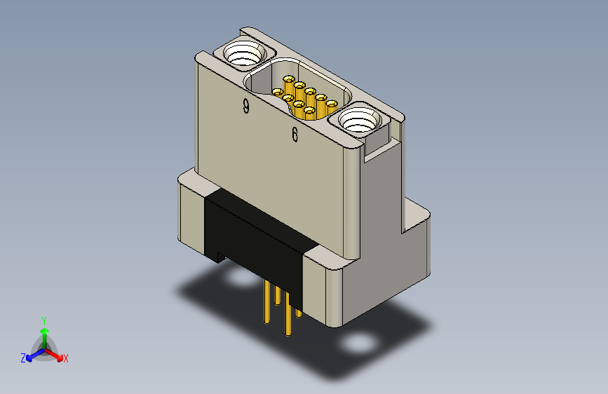 J63A系列微型螺纹紧固垂直安装PCB连接器，插座