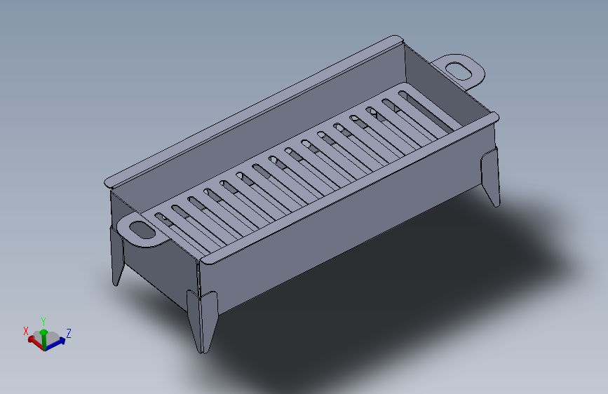烧烤架 SolidWorks 设计用于 CNC 等离子或激光切割