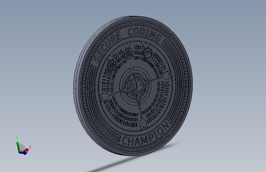 安全编码冠军挑战币 – 3D CAD & 设计