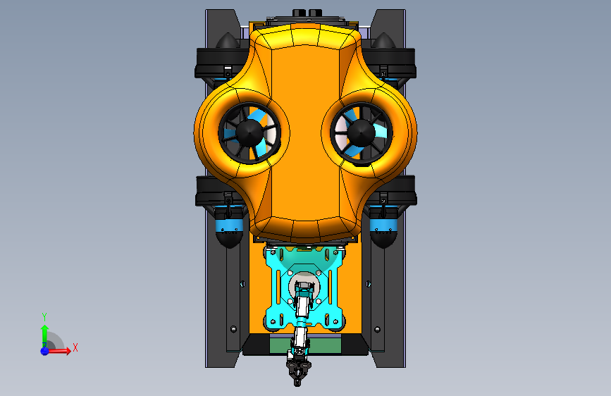 水陆两栖机器人三维设计1071425