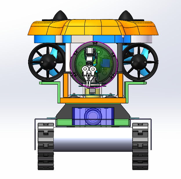 水陆两栖机器人三维设计1071425