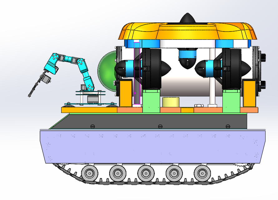 水陆两栖机器人三维设计1071425