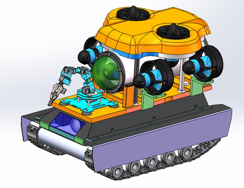 水陆两栖机器人三维设计1071425