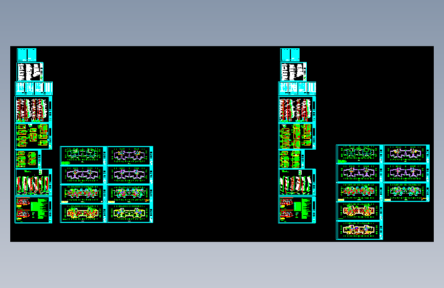 洪山区新型工业化示范园十一村一场还建房项目全套建筑结构电气给排水施工图CAD图纸