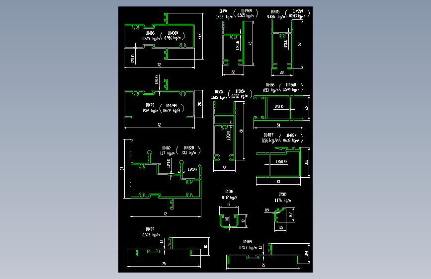 116-铝合金门窗图(2000A)2