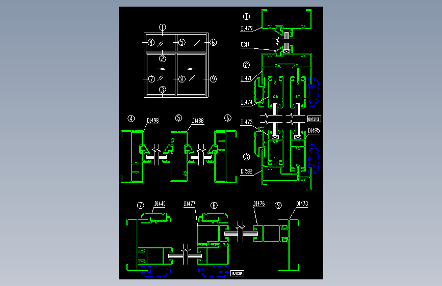 119-铝合金门窗图(2000A)5