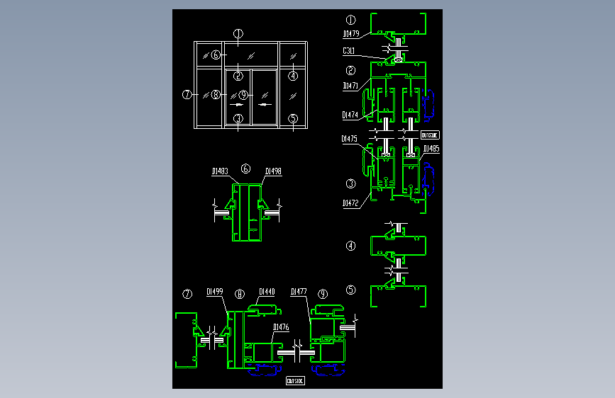 122-铝合金门窗图(2000A)8