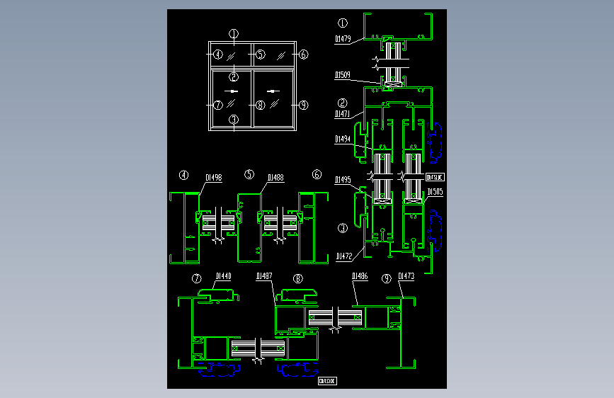 123-铝合金门窗图(2000A)9