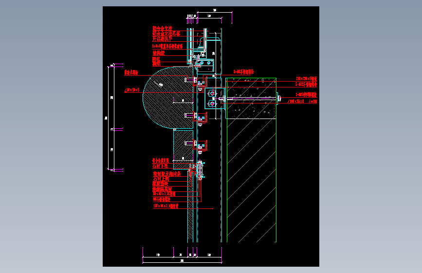 036-玻璃幕墙1节点图8