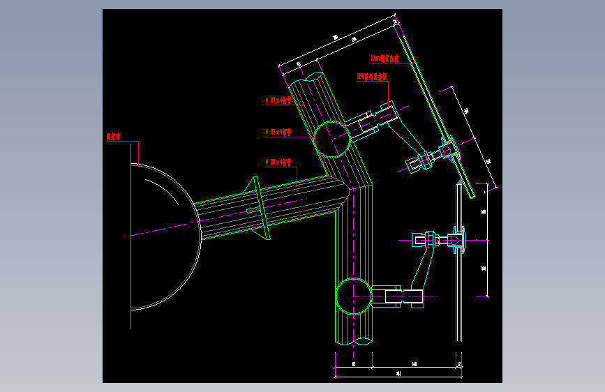 120-点式玻璃幕墙节点1
