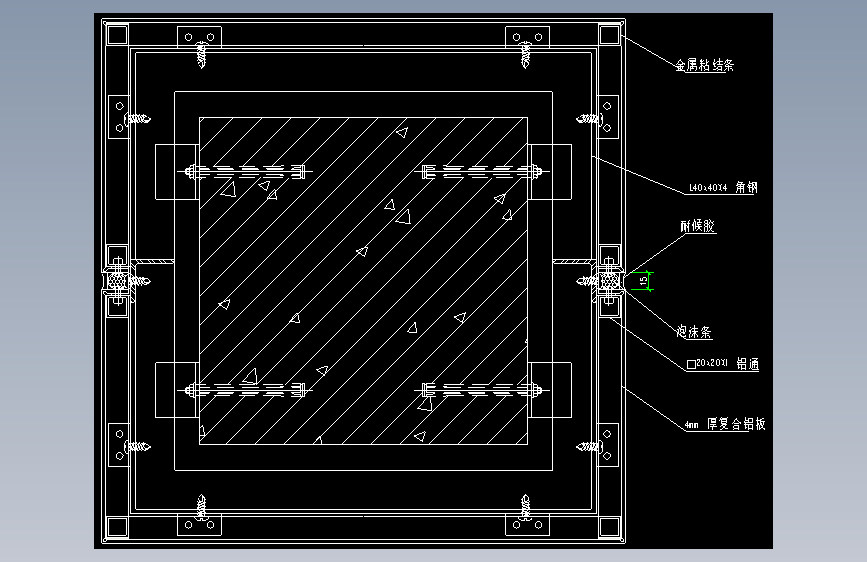 013-铝板幕墙包方柱水平节点