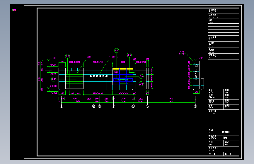 021-玻璃幕墙支撑大样（三）
