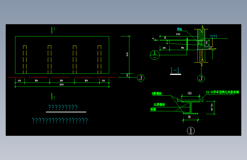 003-单元入口雨蓬标准图