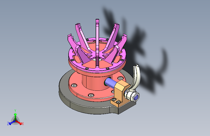夹具-801 膜片夹紧夹具3D数模图纸 STEP IGS格式