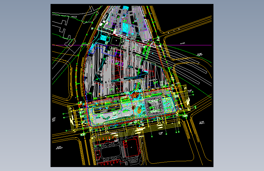 前滩中心地块办公楼总体建筑施工图全套CAD