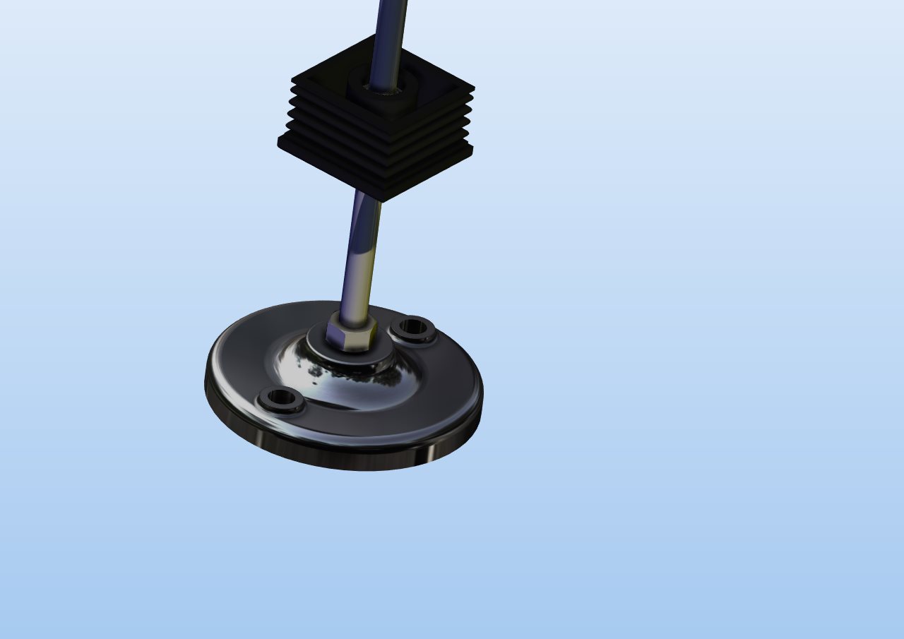 用于50 x 50 x 1.5的可调底座和箱形截面螺纹嵌件,带M10 x 200 mm螺杆、塑料底座中的花键螺纹嵌件和方形嵌件凸台