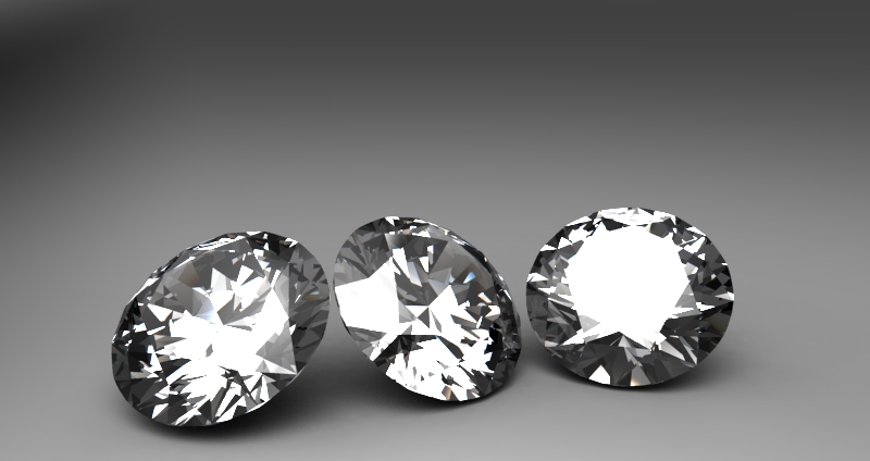 直径从1毫米到6毫米的钻石