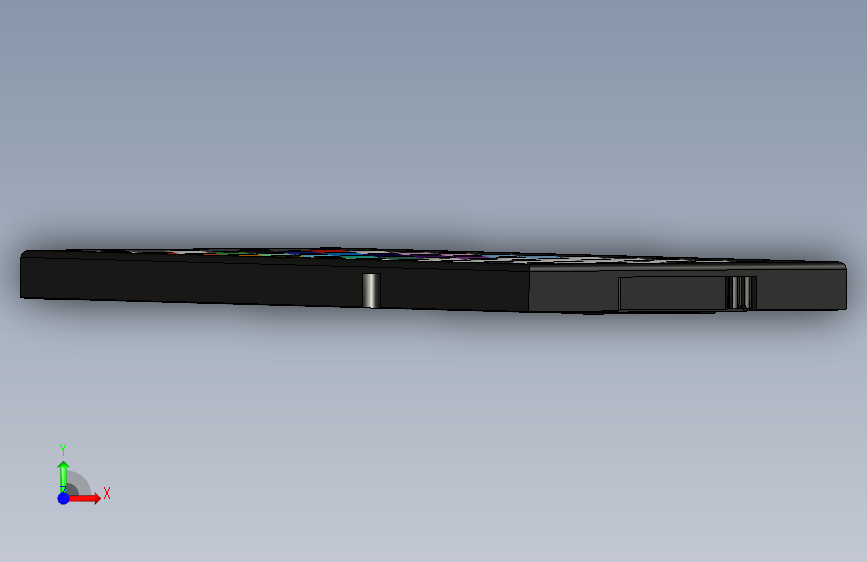 RGB LED灯带遥控器 正面视图
