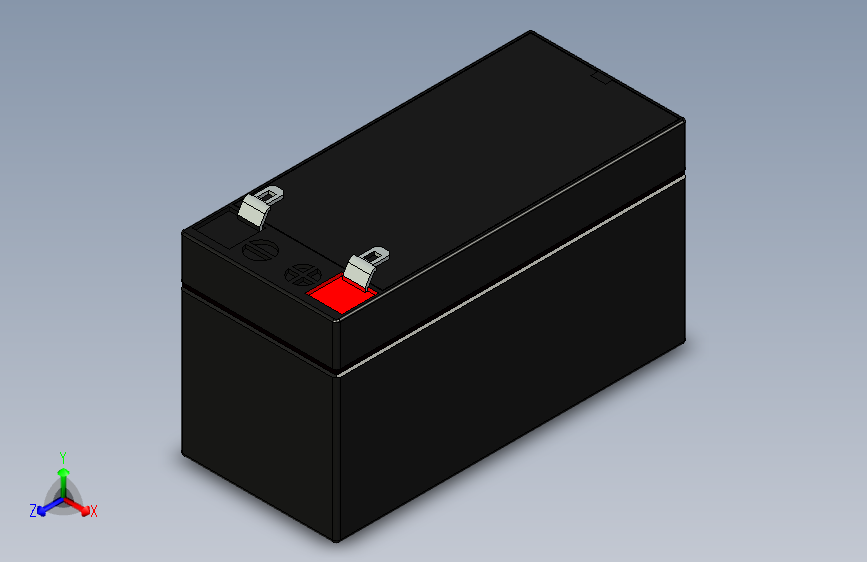 Sealed lead acid accumulator 12V 1.3Ah
