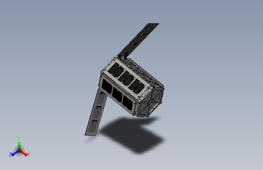 卫星空间站hexagonal-satellite-3u-1 1 STP