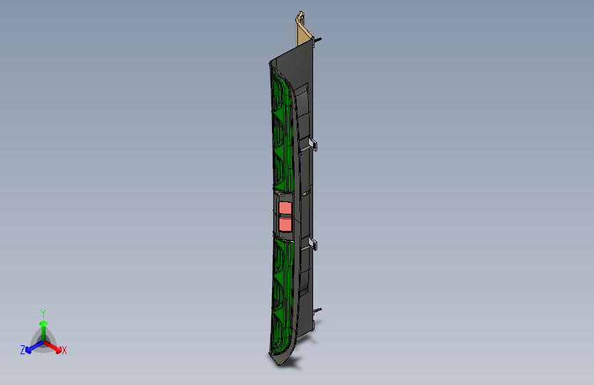 标致雪铁龙DS5汽车REAR_WALL_INNER_TRIM_PLATECatia三维模型图纸