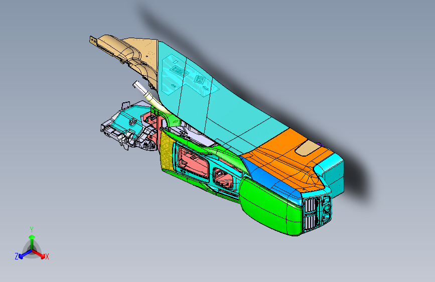 标致标致DS5汽车内外饰部件3D模型图纸 (18)