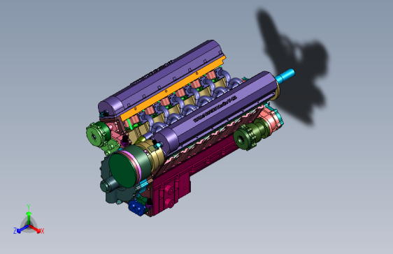 V12液冷式航空发动机