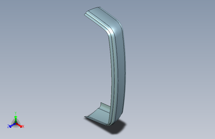 设计於 Siemens NX 的碳纤维汽车后保险杠。