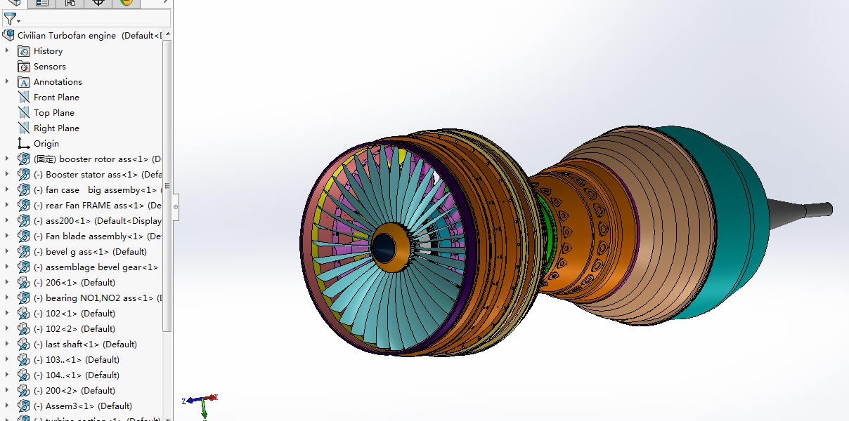 民用涡扇发动机 sw16