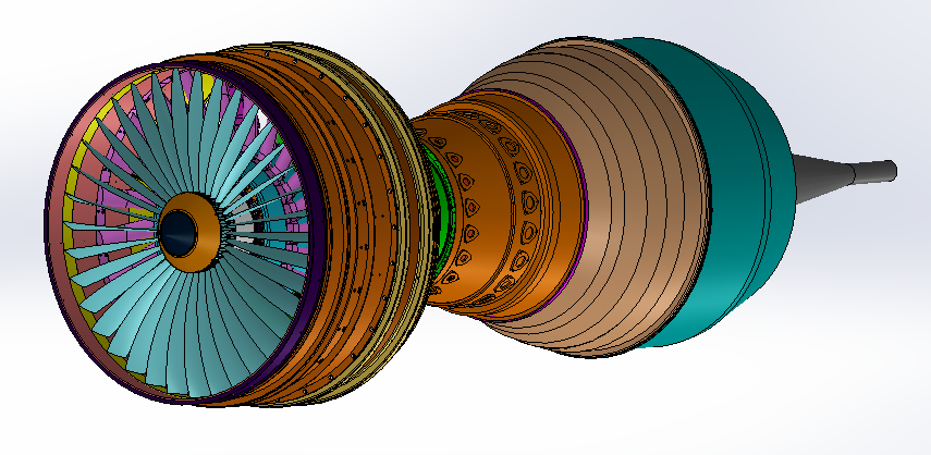 民用涡扇发动机 sw16