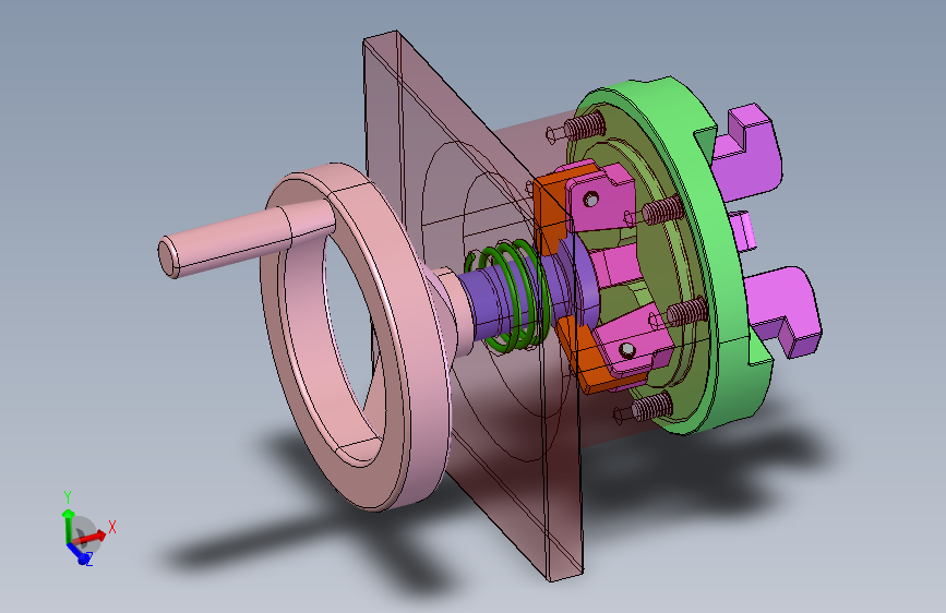 夹具-242+内平衡下拉式夹紧器 STEP+IGS格式_SOLIDWORKS 2016_模型图纸下载 – 懒石网