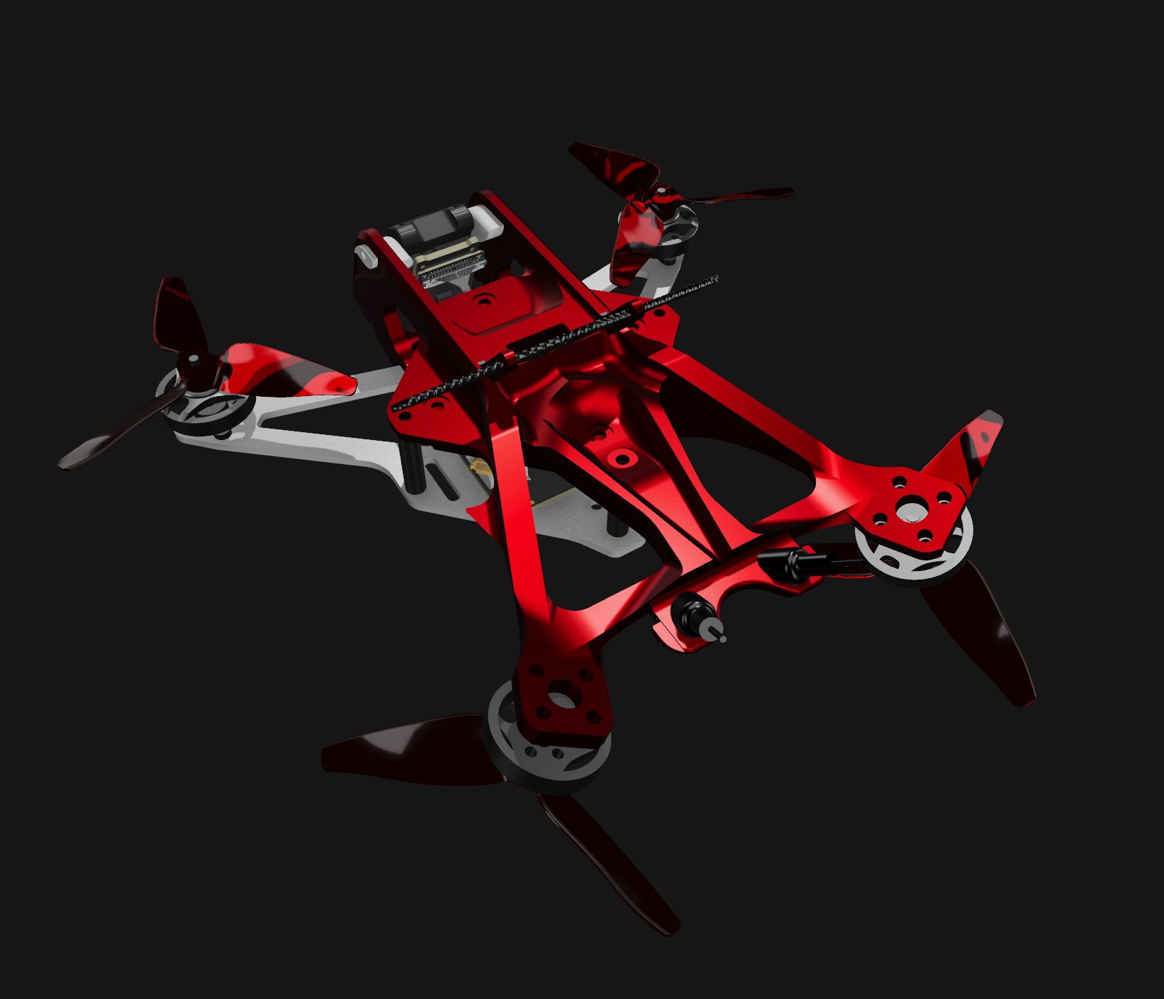 LQ20 2英寸FPV无人机  STEP格式