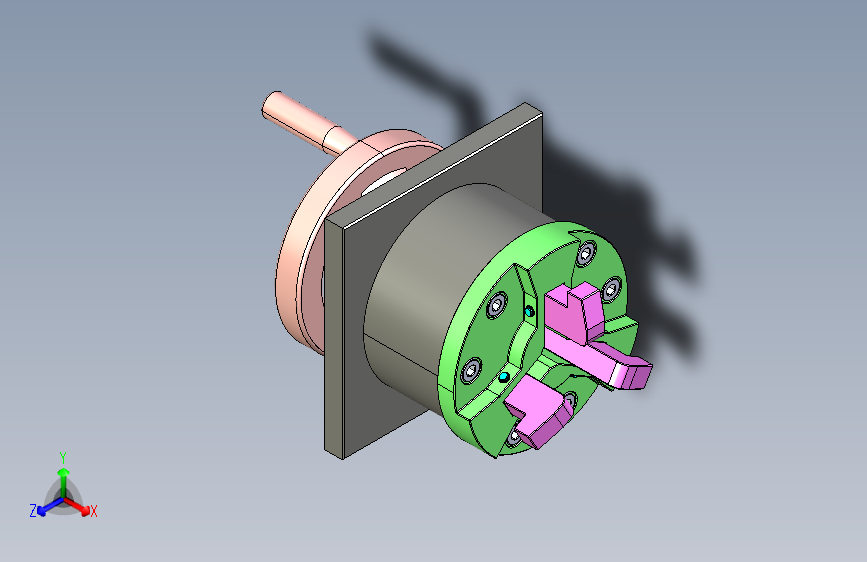 夹具-242 内平衡下拉式夹紧器3D数模图纸 STEP IGS格式