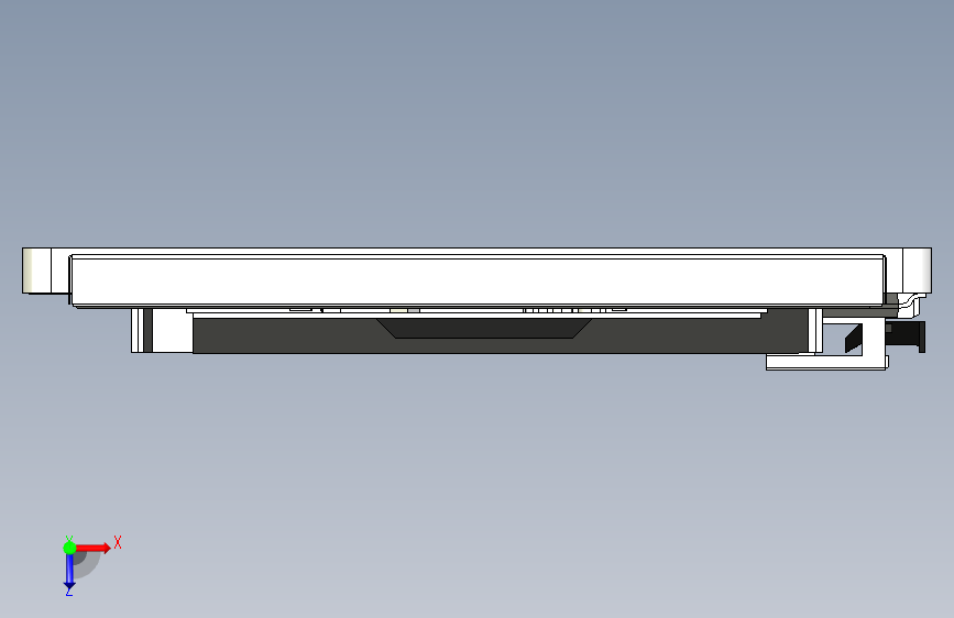 条形 2.86 英寸 376x960 IPS TFT 显示屏 SPI+RGB 接口 俯视图