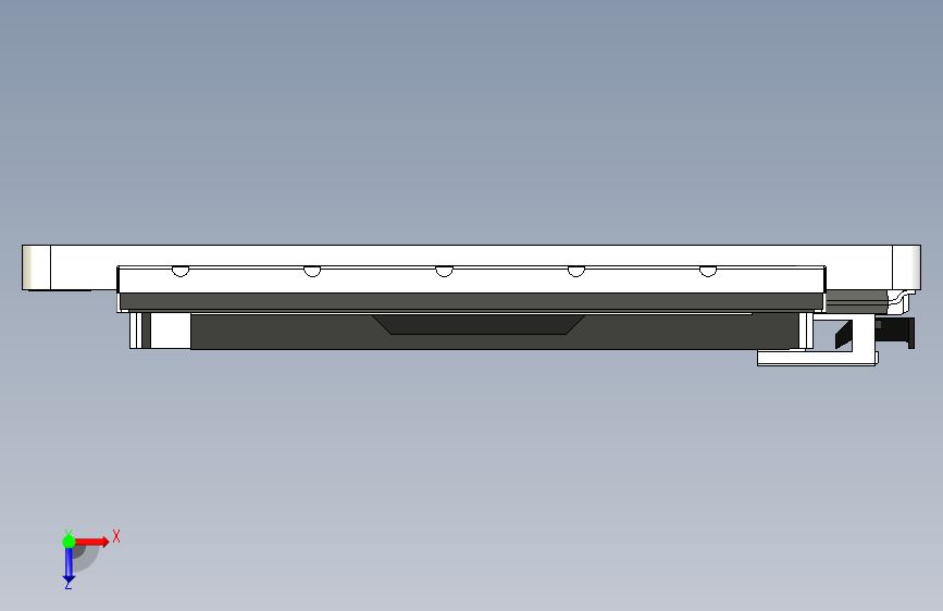 条形 3.71 英寸 240x960 IPS TFT 显示屏 SPI+RGB 接口 俯视图