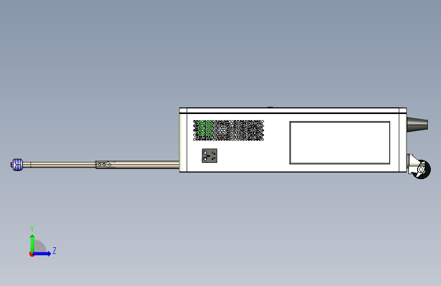 2.5度电便携式拉杆储能电池3KW 左侧视图