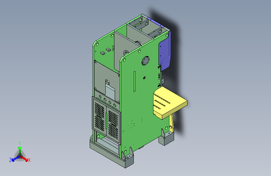A2 200吨冲床3D图纸