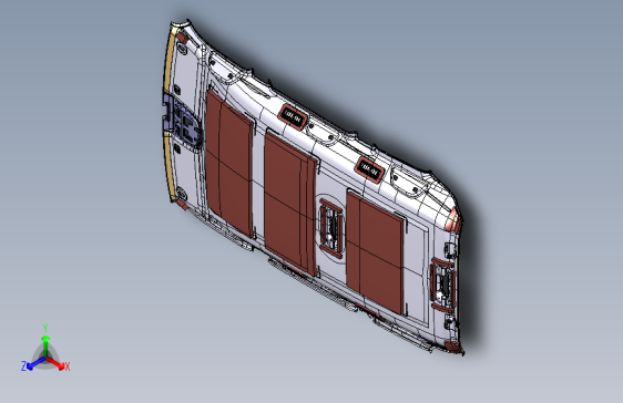 长城哈弗H9汽车5702000-Roof Panel（非天窗版）Catia三维模型图纸