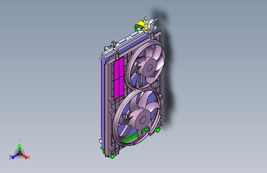 一汽大众捷达RadiatorCatia三维设计模型图纸