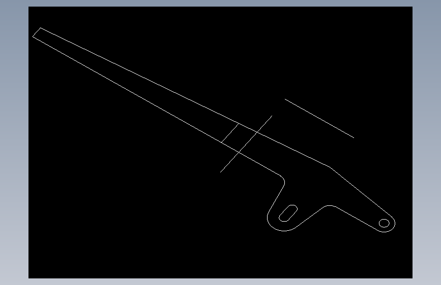 Autocad制作的杠杆。