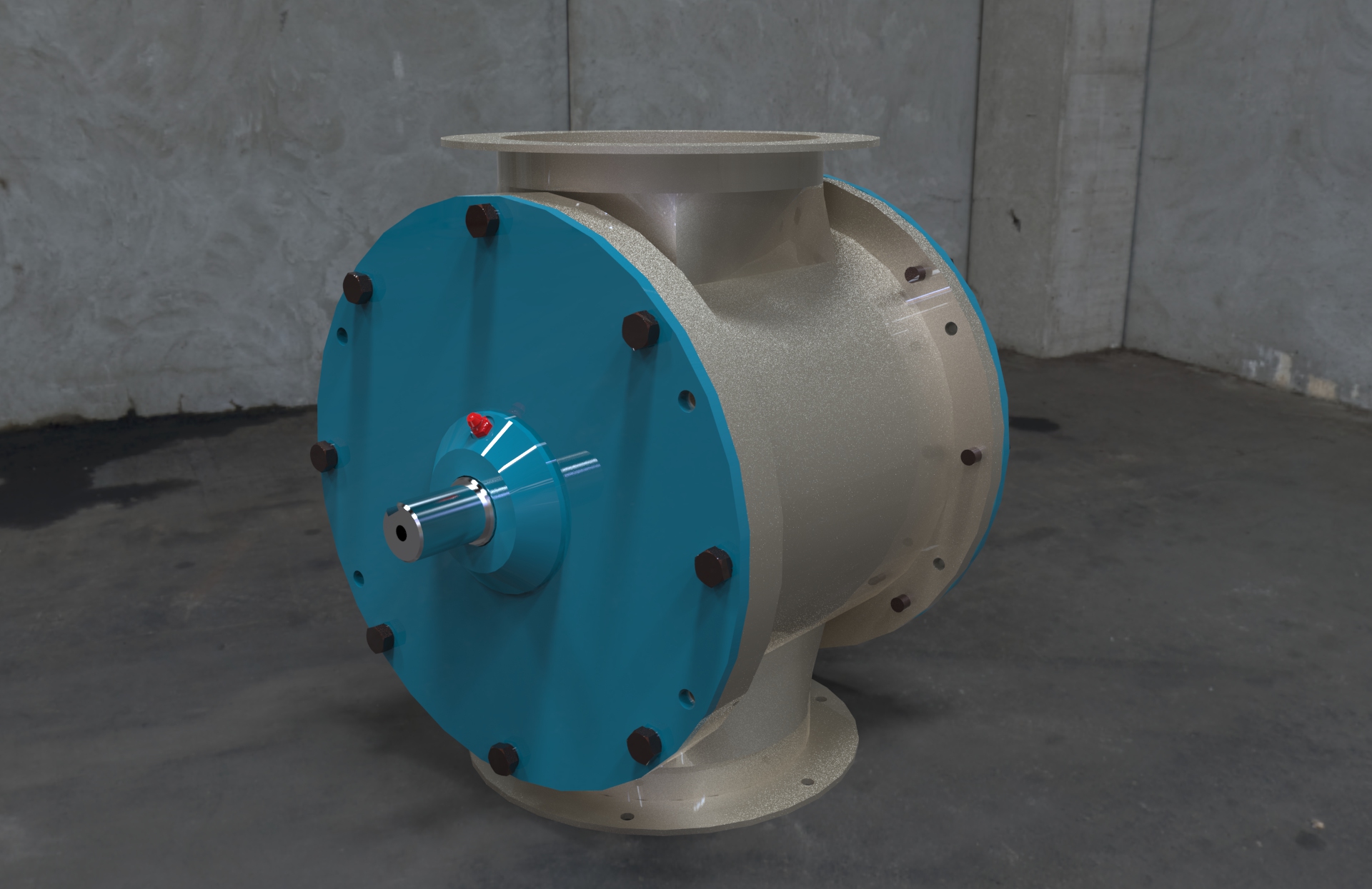 旋转阀。直径150毫米