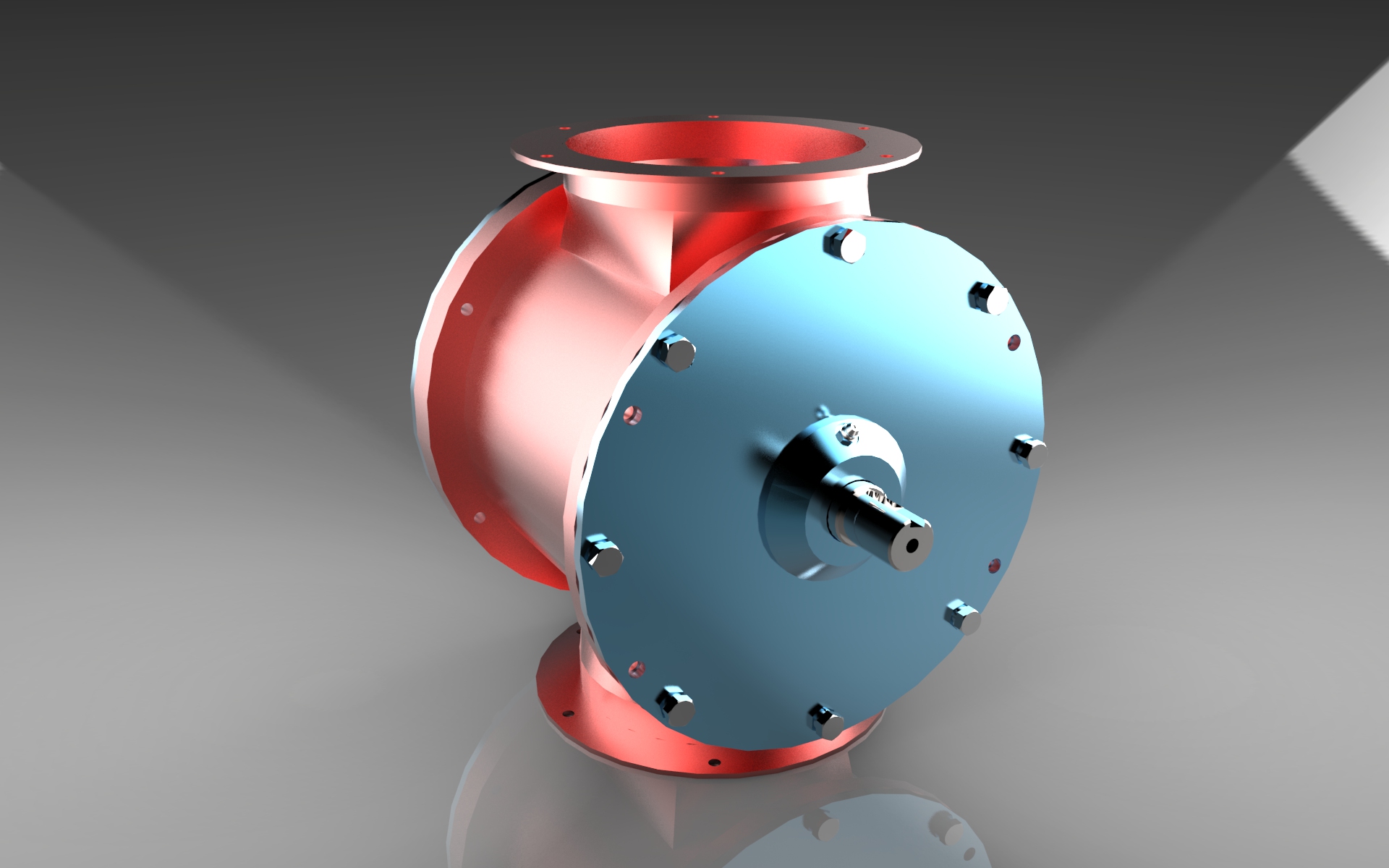 旋转阀。直径150毫米