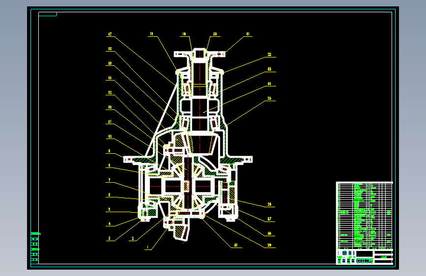 乘用汽车单级主减速器设计含5张CAD图