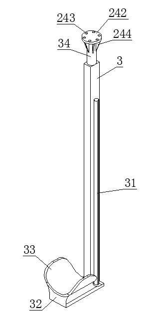 一种方便更换搅拌机构的搅拌式污水处理设备